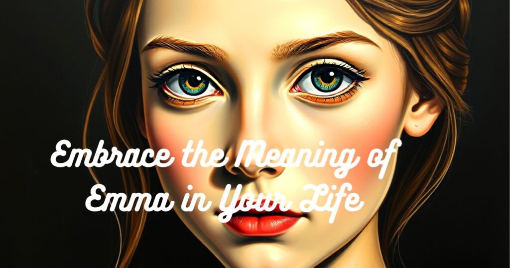 Embrace the Meaning of Emma in Your Life