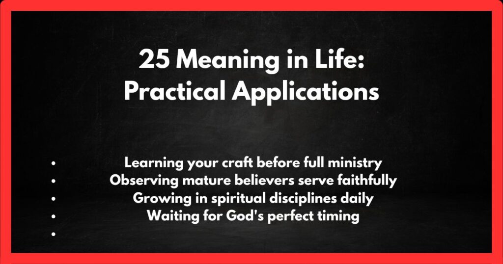 25 Meaning in Life: Practical Applications