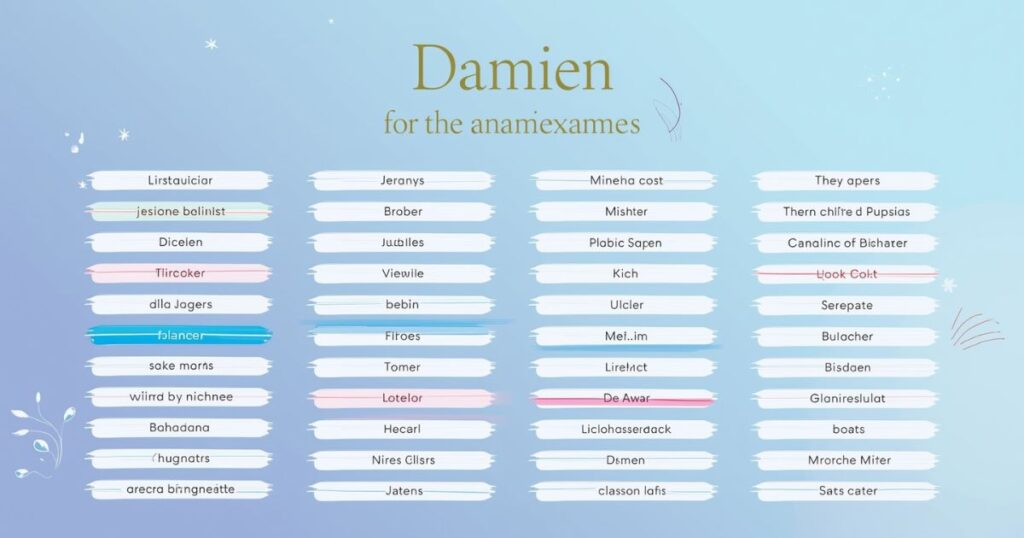 25 Top Popular Nicknames for the Name "Damien"