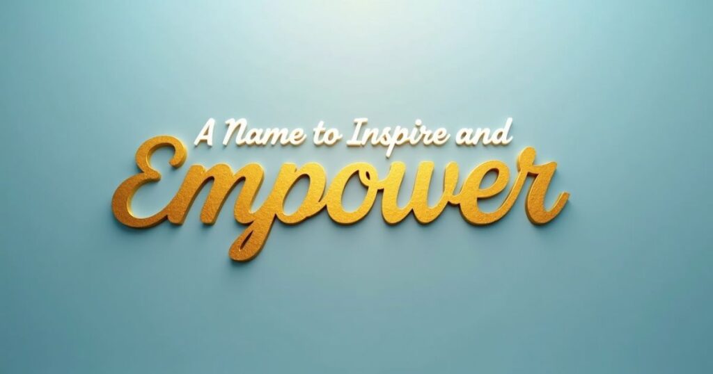 A Name to Inspire and Empower