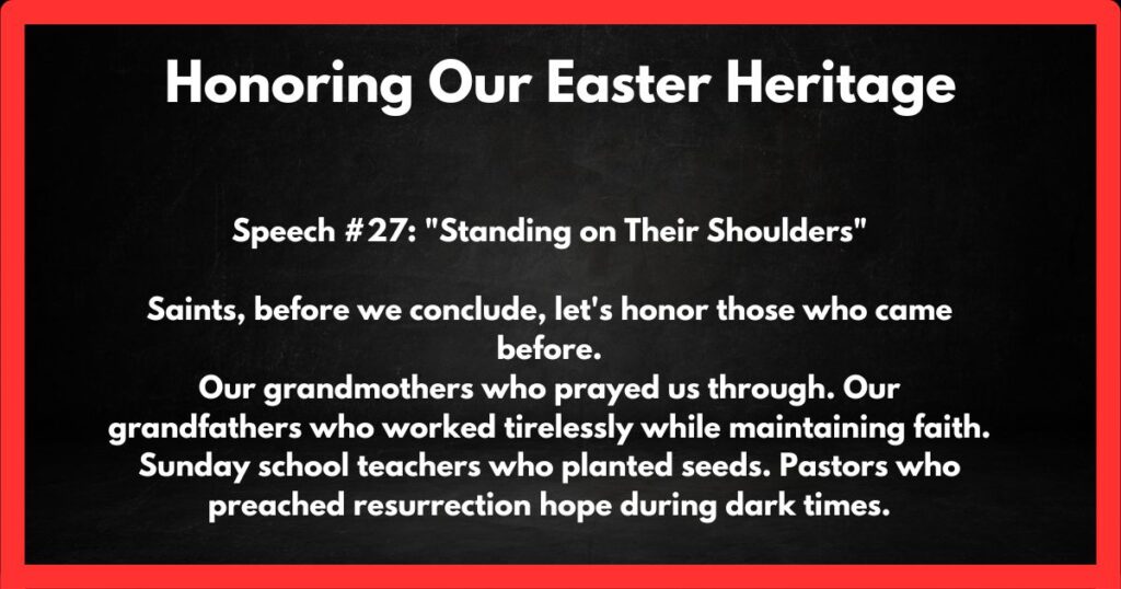 Honoring Our Easter Heritage