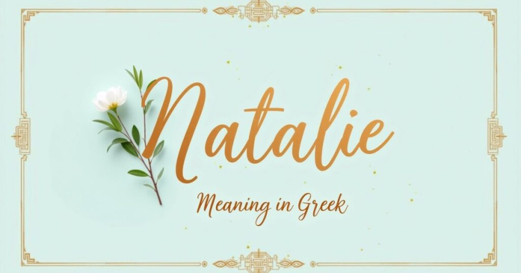Natalie Meaning in Greek