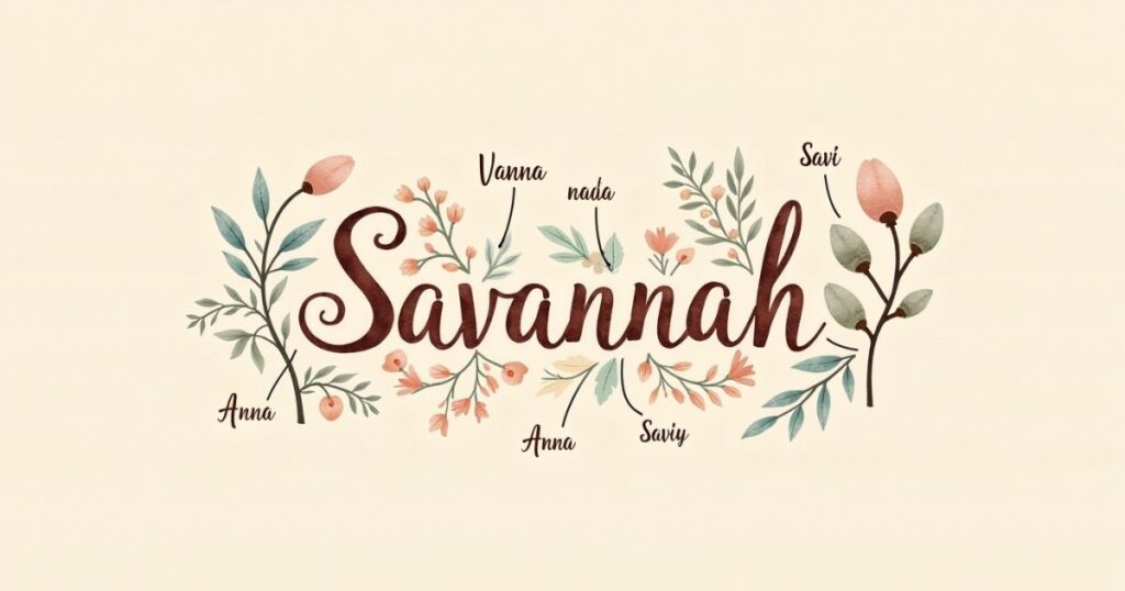 Popular Nicknames for "Savannah" with Meaning