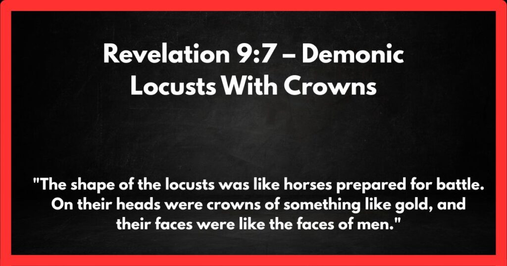 Revelation 9:7 – Demonic Locusts With Crowns