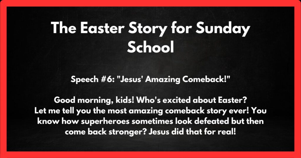 The Easter Story for Sunday School