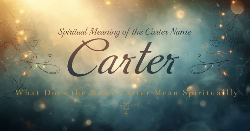 What Is the Spiritual Meaning of the Carter Name? (What Does the Name Carter Mean Spiritually?)
