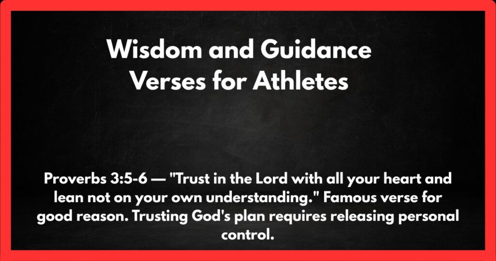Wisdom and Guidance Verses for Athletes