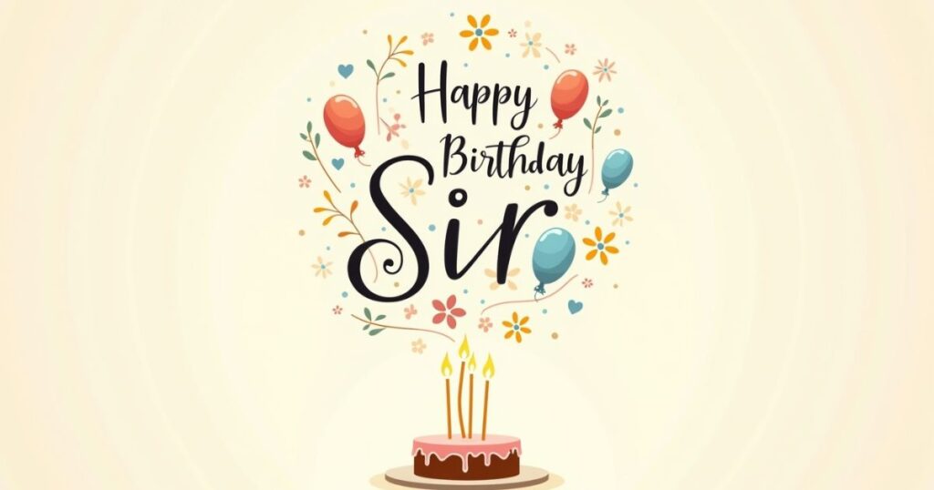 Heart Touching Birthday Wishes for Sir