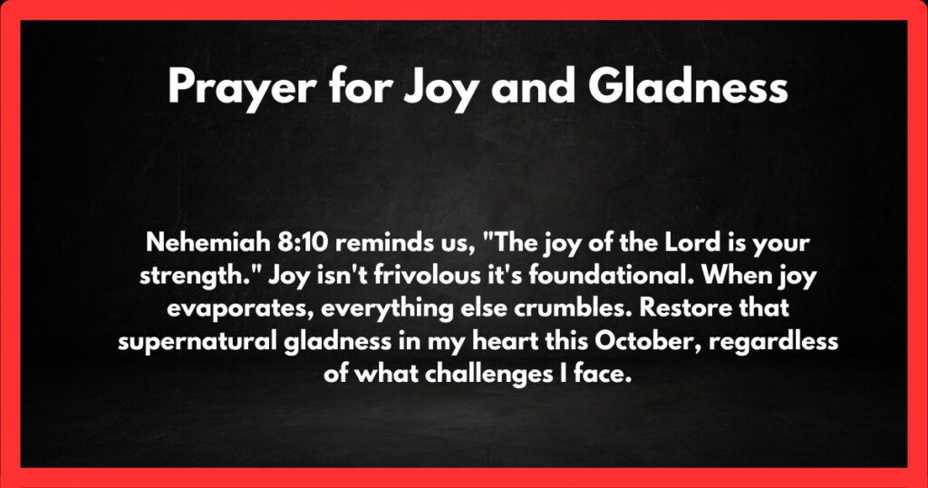 Prayer for Joy and Gladness