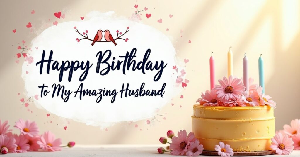 Sweet Happy Birthday Message for Husband