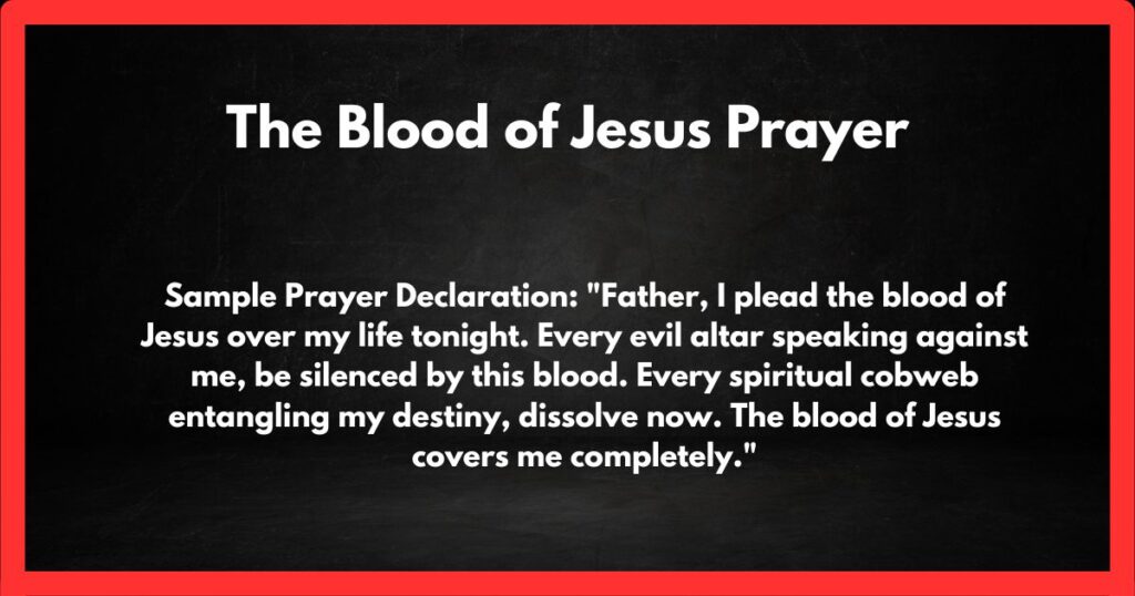 The Blood of Jesus Prayer