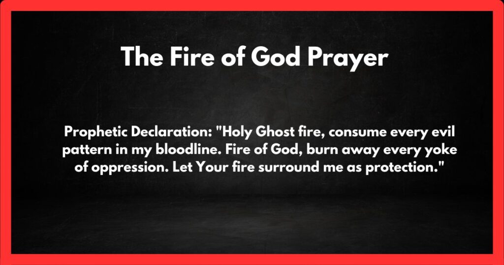 The Fire of God Prayer