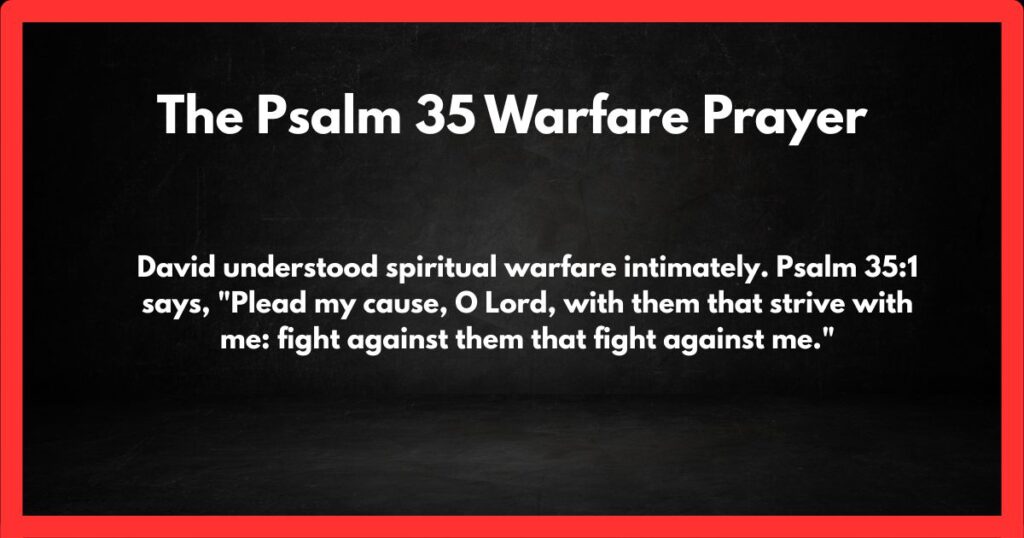 The Psalm 35 Warfare Prayer