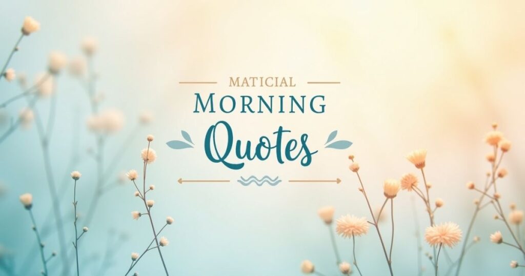 Motivational Morning Quotes