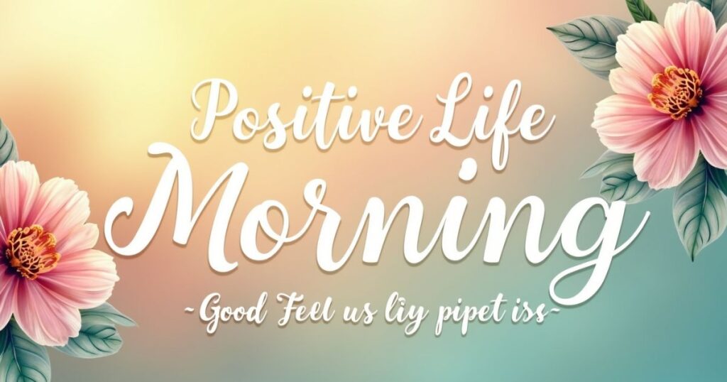 Positive Life Good Morning Quotes