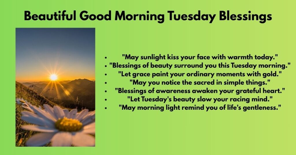 Beautiful Good Morning Tuesday Blessings