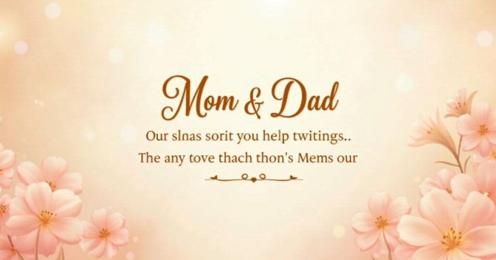 Anniversary Quotes for Mom and Dad – Sweet & Short