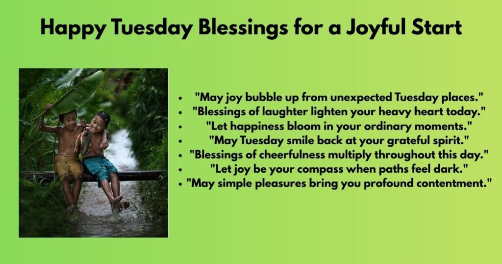 Happy Tuesday Blessings for a Joyful Start