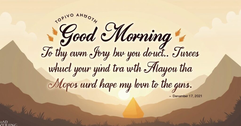 Native Black Good Morning Quotes