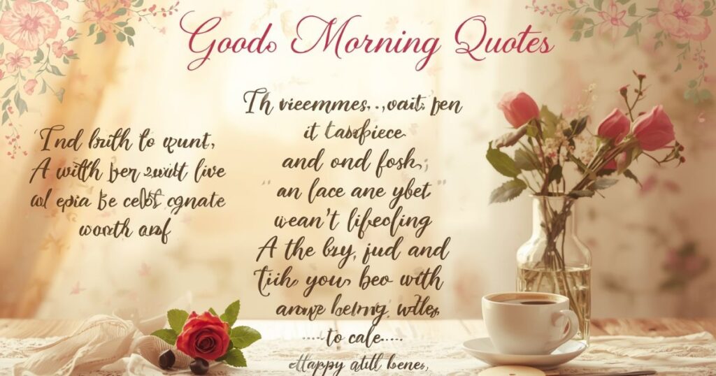 Romantic Good Morning Quotes Filled with Love & Affection