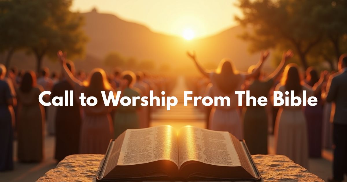 Call to Worship From The Bible – Top 10 Powerful Scriptures (2025)