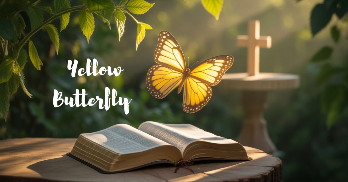 What is the REAL Meaning of Yellow Butterfly in the Bible? (Deep Dive – Bible Study & Commentary)