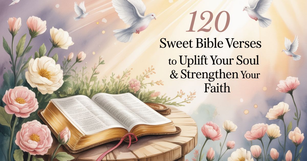 120 Sweet Bible Verses to Uplift Your Soul and Strengthen Your Faith