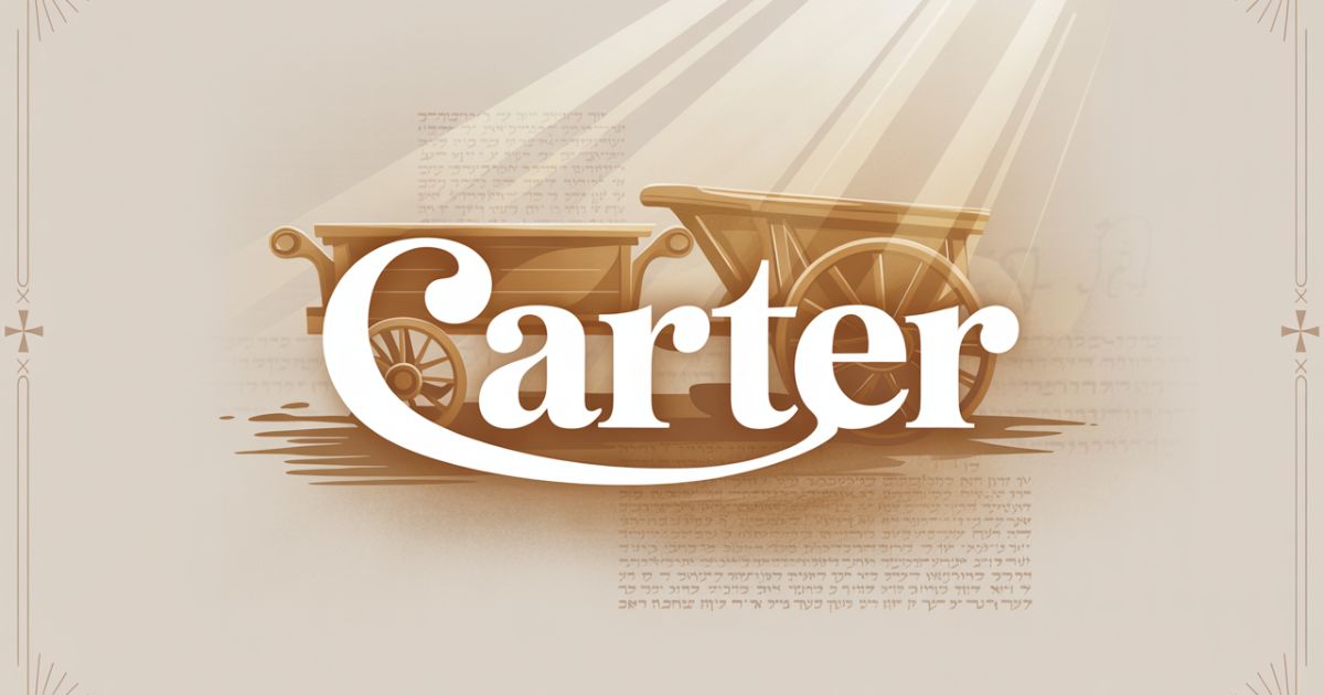 Carter Name Meaning Biblical: Origins and Spiritual Significance