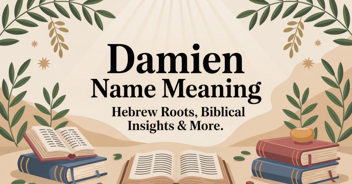 Damien Name Meaning: Hebrew Roots, Biblical Insights & More