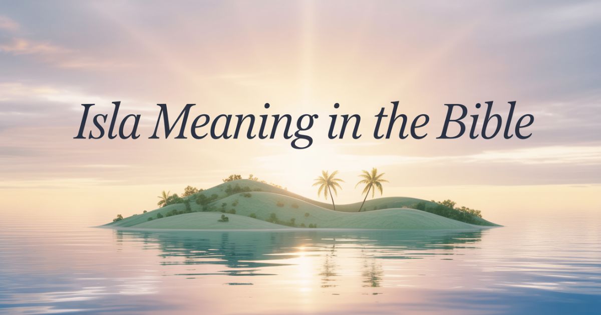 Isla Meaning in the Bible: Origins and Significance Revealed