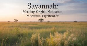 Savannah: Name Meaning, Origins, Nicknames, and Spiritual Significance