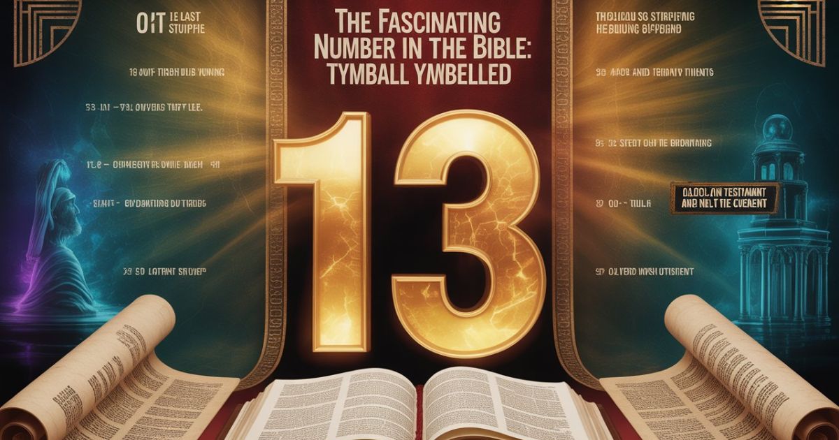 The Fascinating Number 13 Meaning In The Bible: Biblical Symbolism Revealed