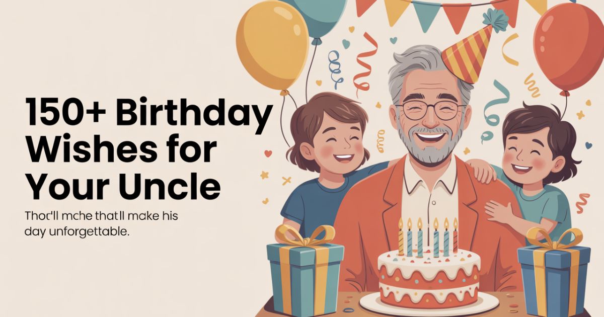Discover 150+ Thoughtful Birthday Wishes for Uncle That'll Make His Day Unforgettable