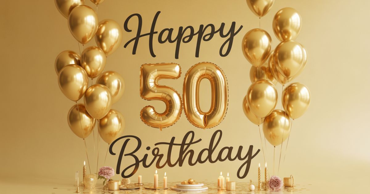 Say It in Style with These Happy 50th Birthday Wishes