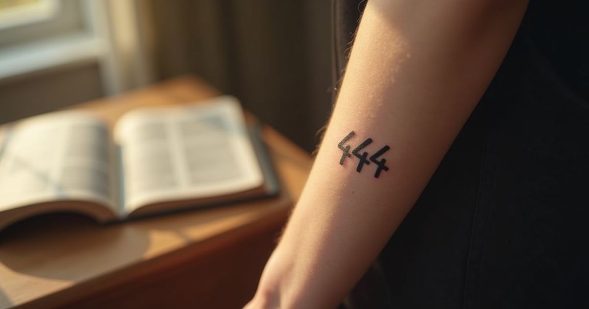 444 Tattoo Meaning: Biblical Significance, Spiritual Guidance, and Divine Messages