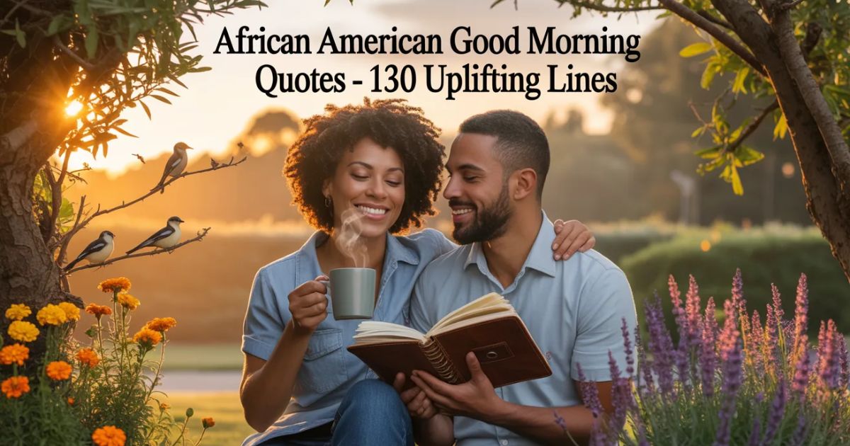 African American Good Morning Quotes| 130 Uplifting Lines – Vibe Sayings